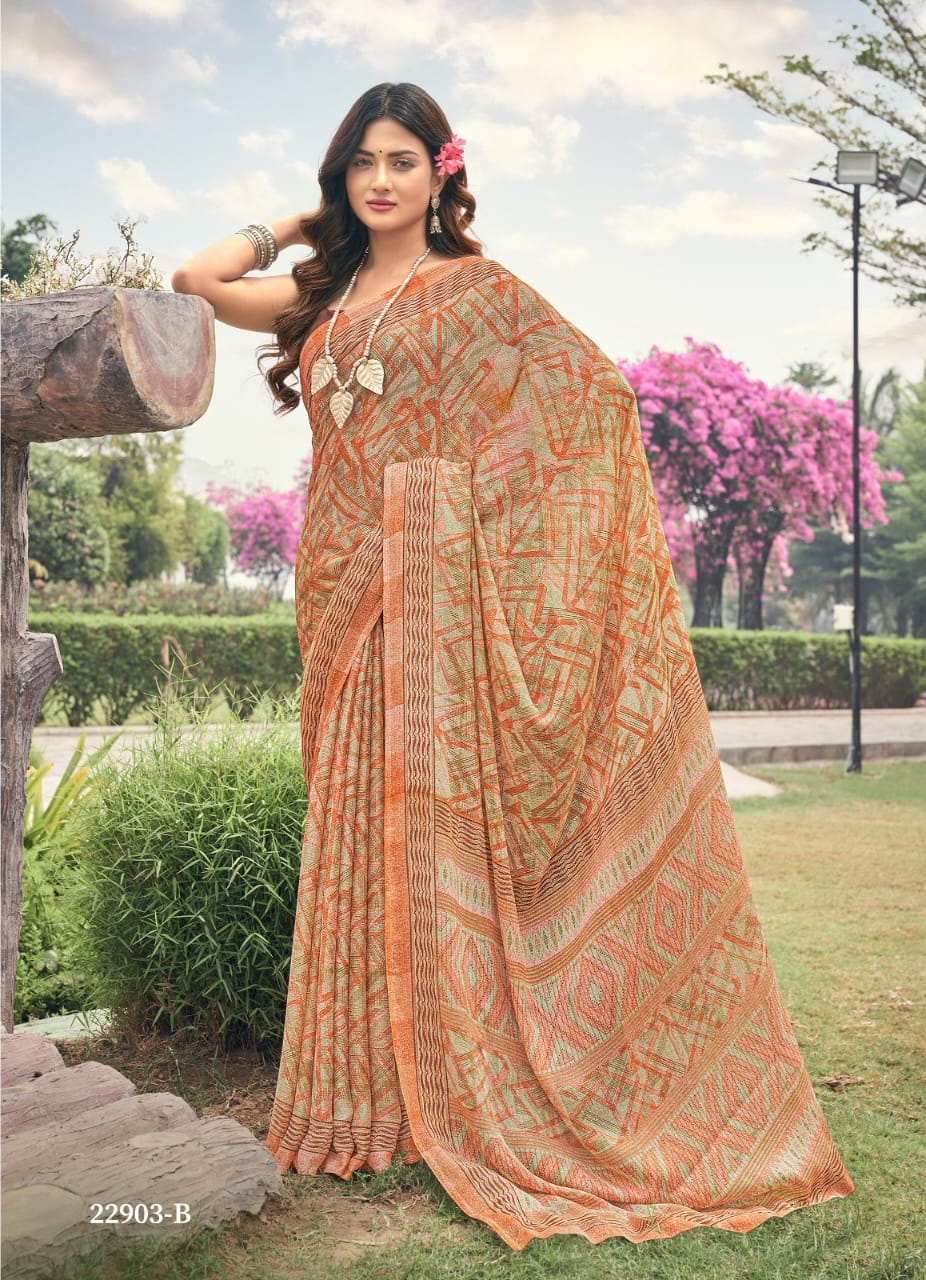 Aahana By Ruchi Printed Daily Wear Sarees Catalog